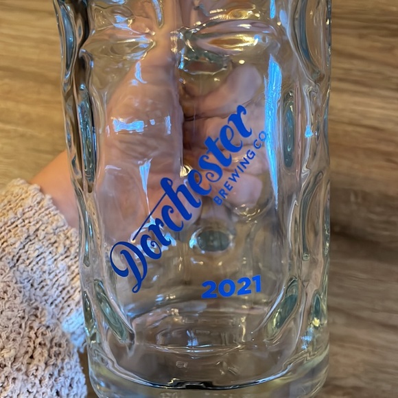 Dorchester Brewing Co. 2021 Octoberfest Dimpled Glass Beer Stein Mug - Picture 2 of 6